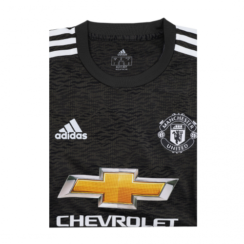 20-21 Manchester United Away Black Soccer Jersey Shirt (Player Version) - Click Image to Close